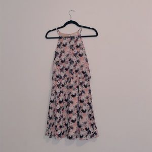 Monteau Los Angeles - Pink, halter floral dress